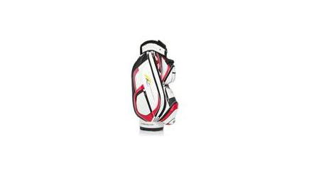Deluxe II Cart Bag - White/Scarlet Red