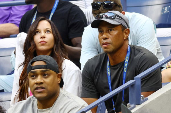 Tiger Woods with Erica Herman