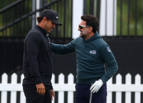 Brooks Koepka with Yasir Al-Rumayyan