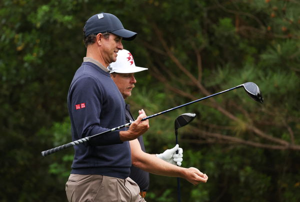 Cam Smith played a practice round with Adam Scott