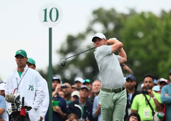 McIlroy in action during Tuesday's practice round