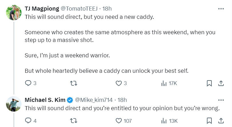 Michael Kim bites back