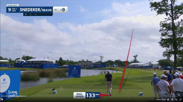 Brandt Snedeker plays his tee shot