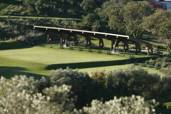 Practice bays at Argentario Golf Club