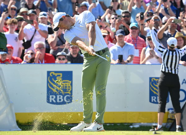 Rory McIlroy tees off at the RBC Canadian Open