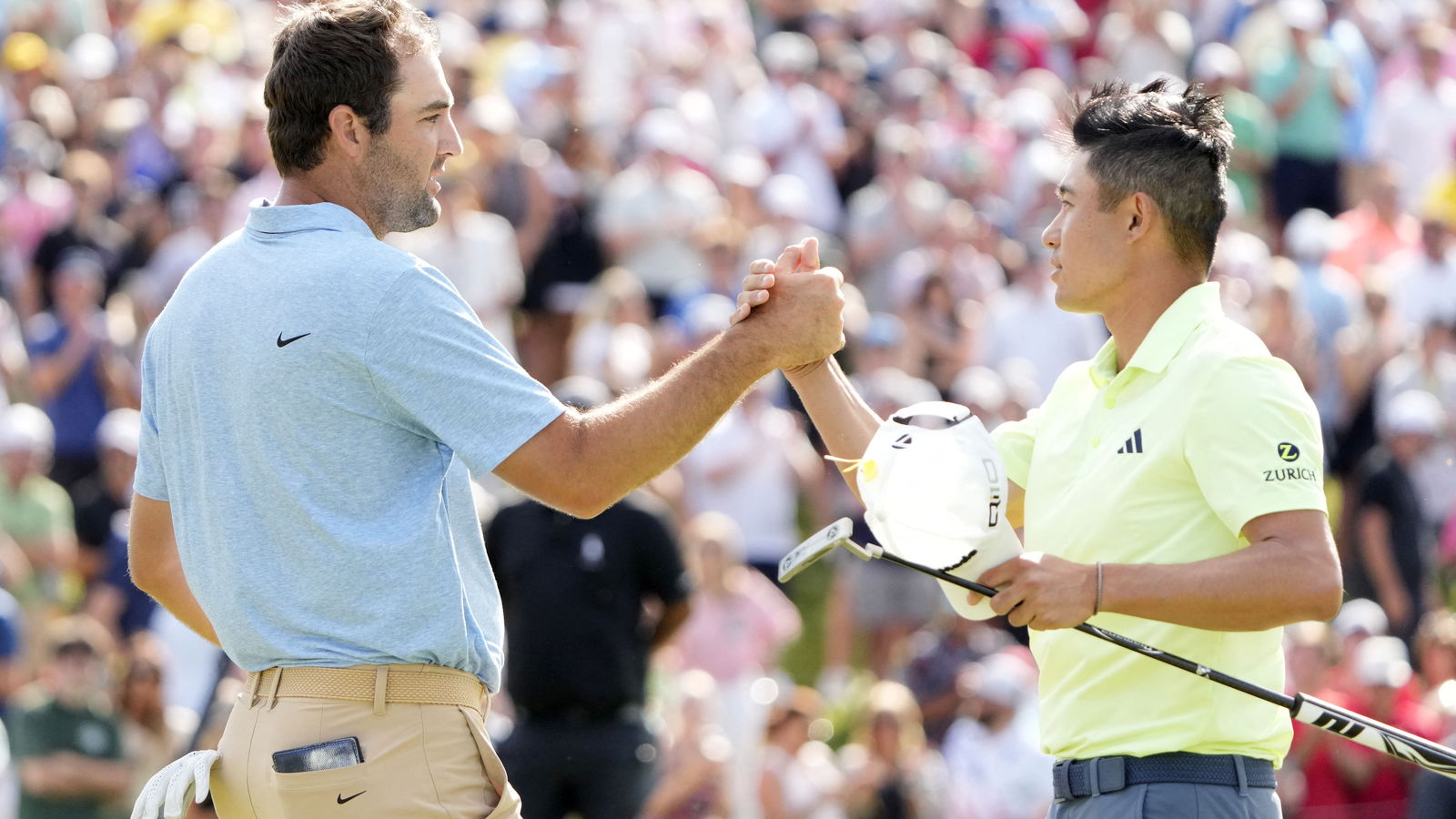 Scottie Scheffler beat Collin Morikawa by one at the Memorial