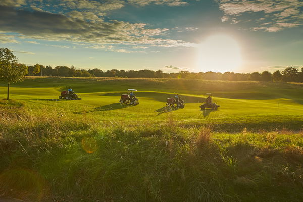 The Grove's greenkeepers at work 