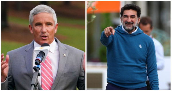 PGA Tour boss Jay Monahan and PIF governor Yasir Al-Rumayyan