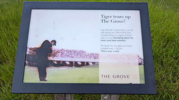 Tiger's plaque