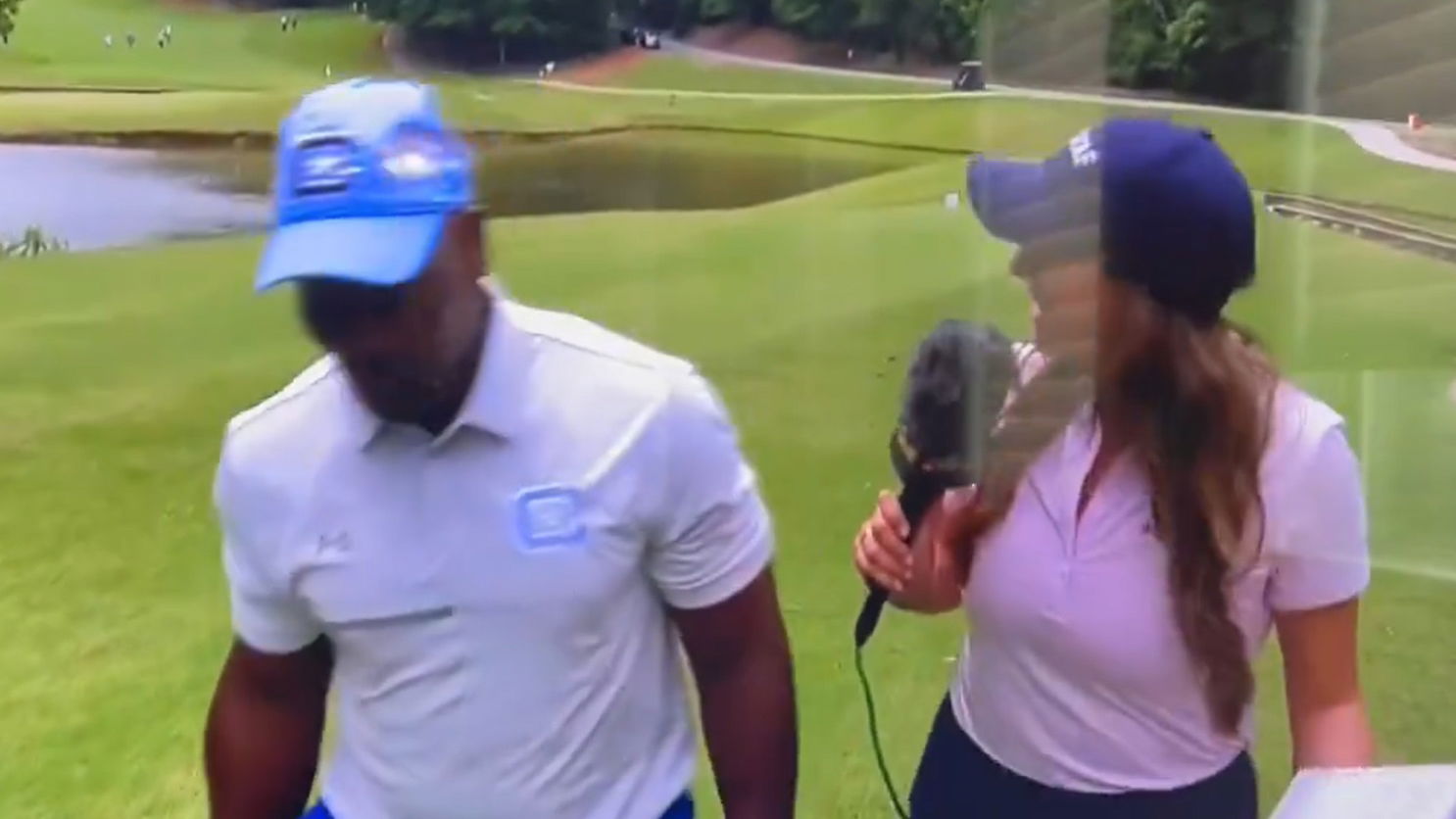 Golf Channel reporter Lauren Withrow got the wrong man!