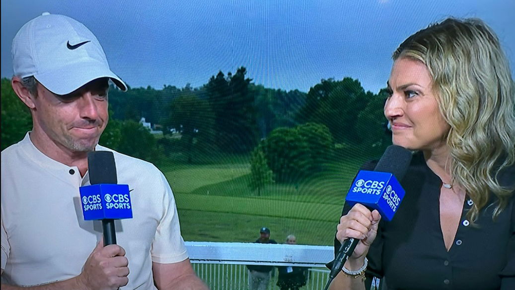 Amanda Balionis interviewed Rory McIlroy on Sunday