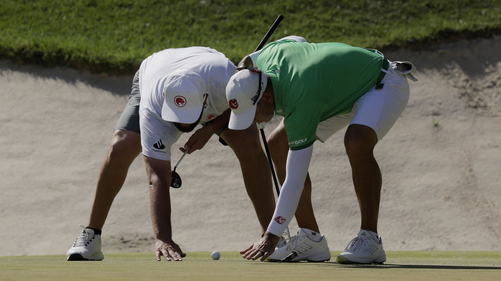 Jon Rahm with Sergio Garcia