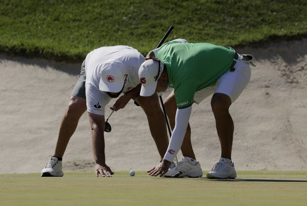 Jon Rahm with Sergio Garcia