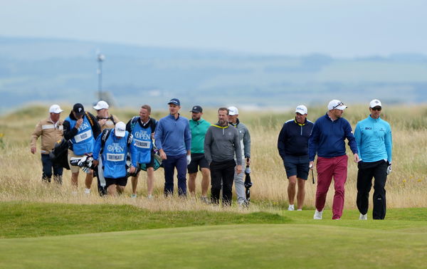 Henrik Stenson plays a practice round at Royal Troon