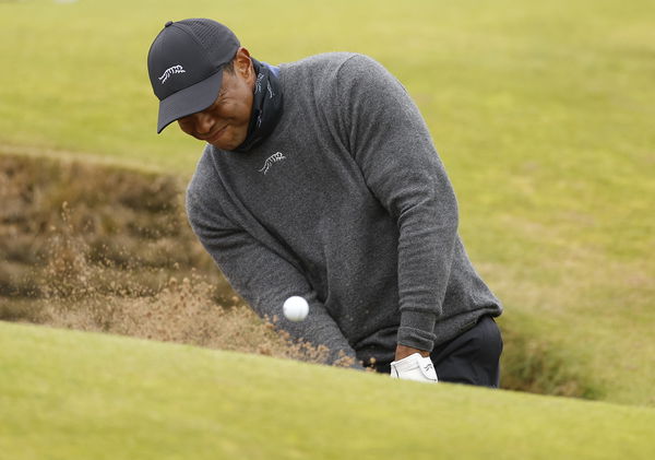 Woods has endured a tough first round at The Open