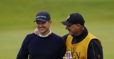 Justin Rose and his caddie Fooch