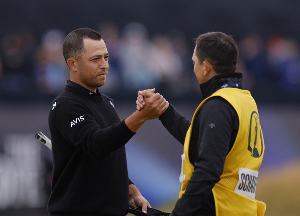 Xander Schauffele with Austin Kaiser