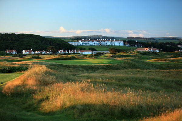 Turnberry’s grand hotel sits above the resort, which was opened in 1906