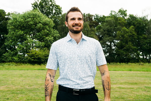 Oscar Jacobson Hollow Polo Shirt