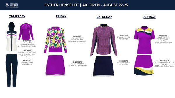 Esther Henseleit / AIG Women's Open scripting