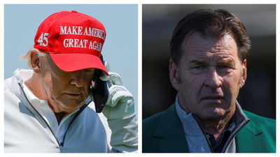 Sir Nick Faldo has hit back at Donald Trump's claim 