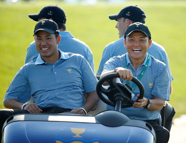 Hideki Matsuyama and Shigeki Maruyama at the 2013 Presidents Cup