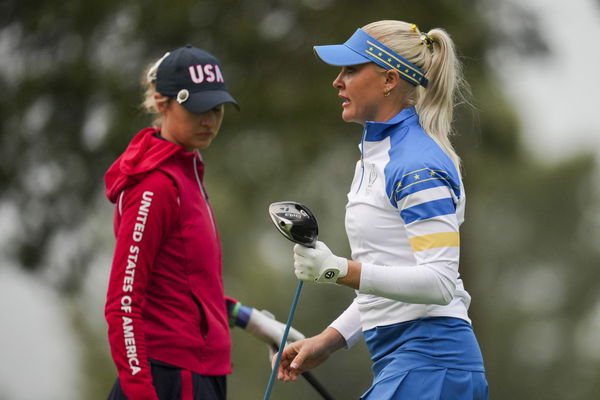 Hull in Solheim Cup action 