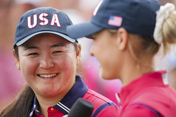 All smiles for Team USA at the Solheim Cup