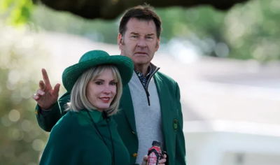 Sir Nick Faldo and wife Lindsay Faldo