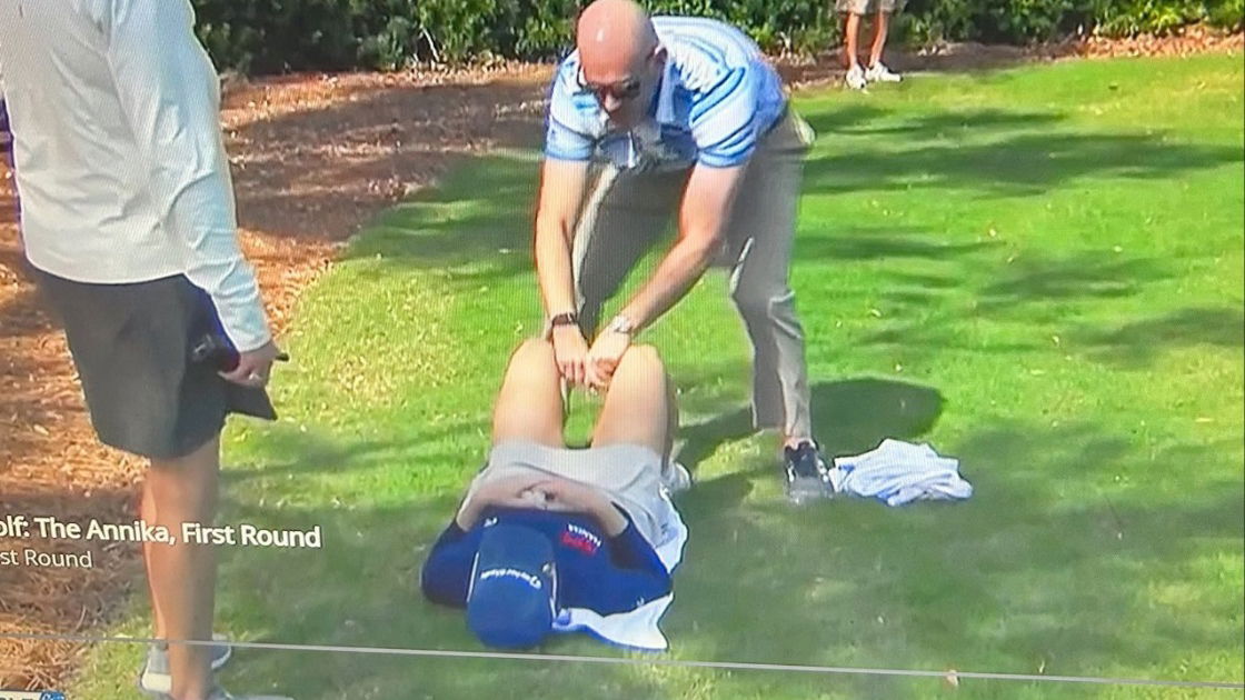 Charley Hull needed physio treatment