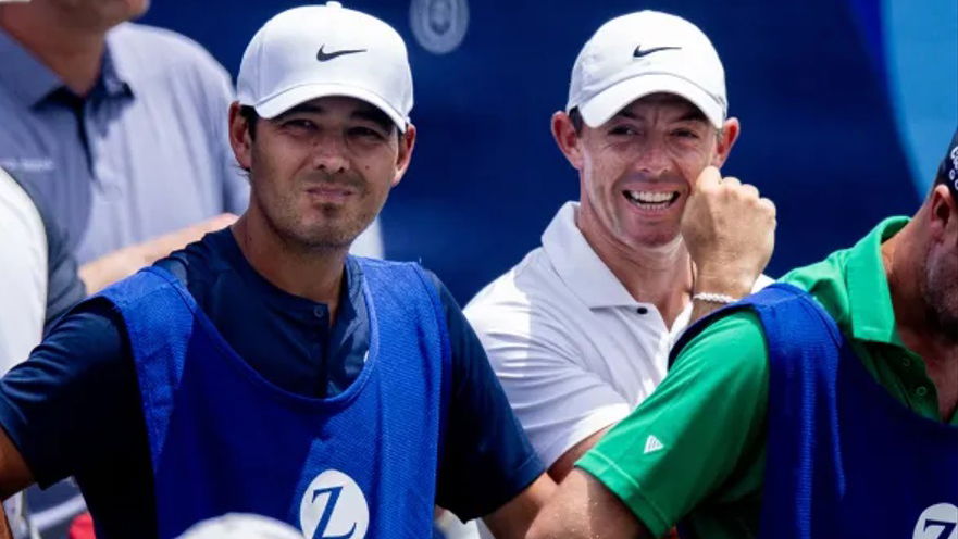 Rory McIlroy with caddie Harry Diamond