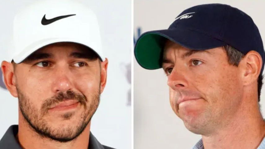 Brooks Koepka and Rory McIlroy 