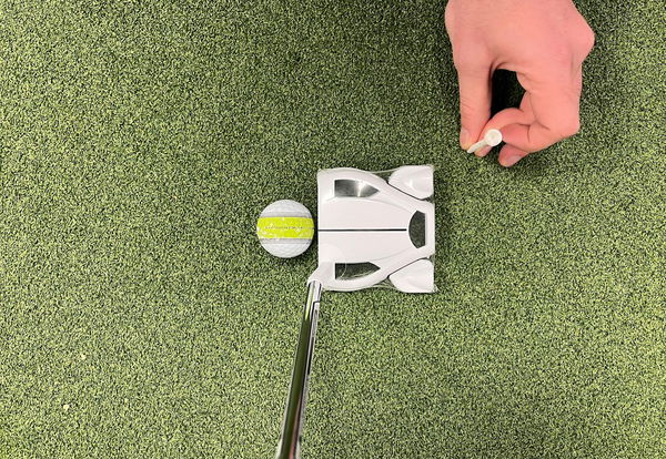 The fitter gave us a useful putting drill