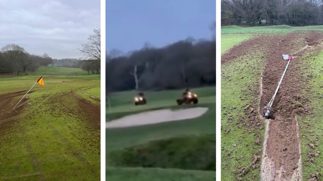 Vandals have destroyed an Essex golf club