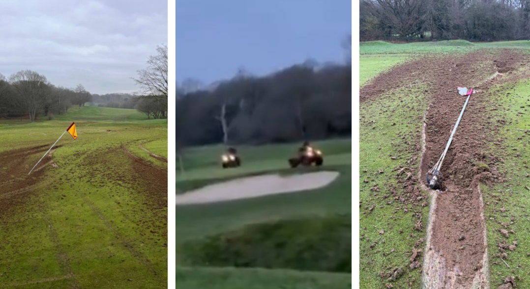 Outrage: UK golf club ‘devastated’ as quad bike vandals cause £100k damage at course