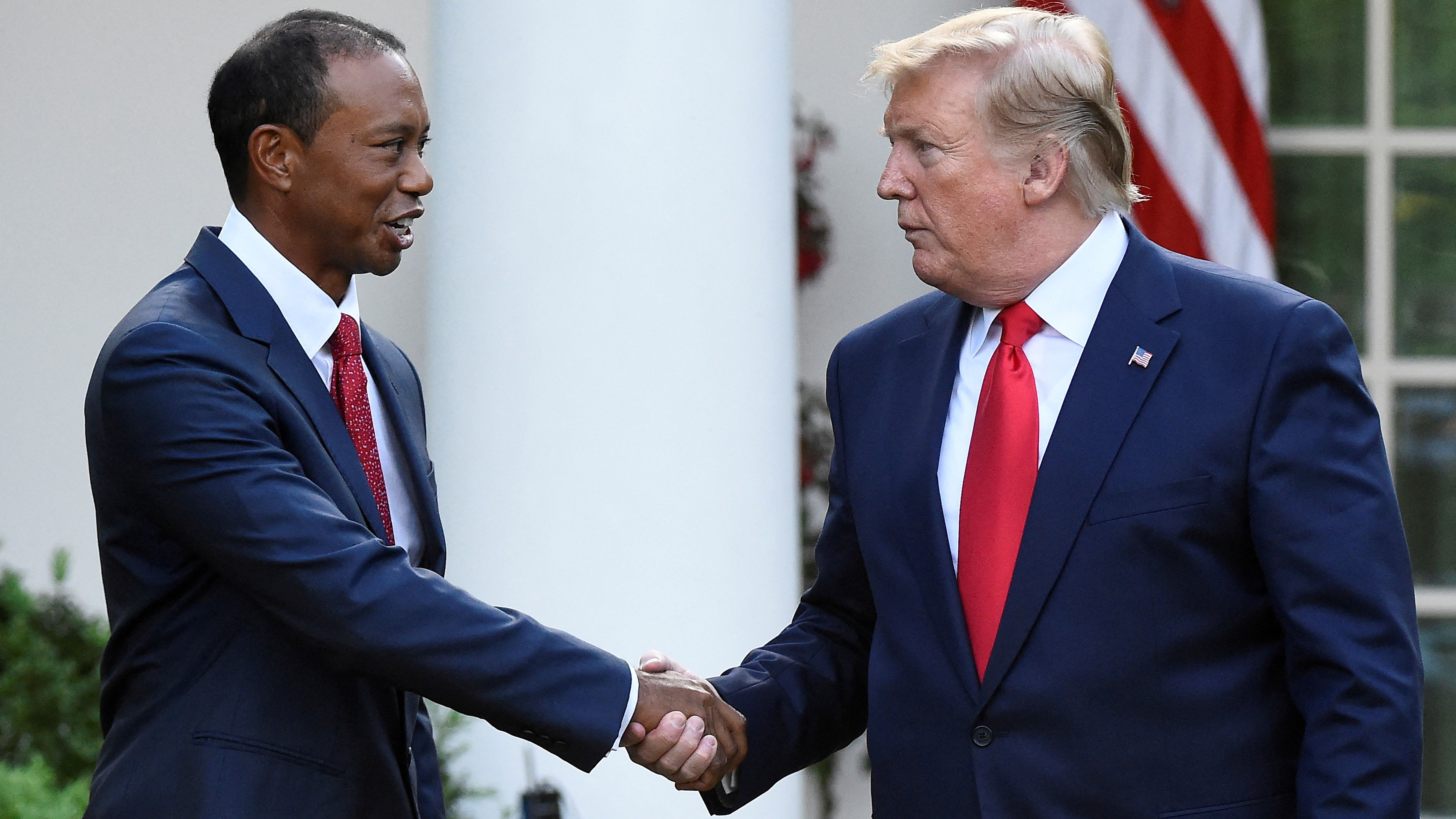 Tiger Woods and Donald Trump