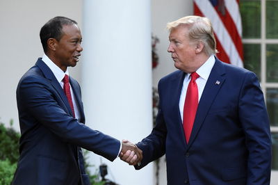 Tiger Woods and Donald Trump