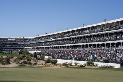 The 16th hole at TPC Scottsdale