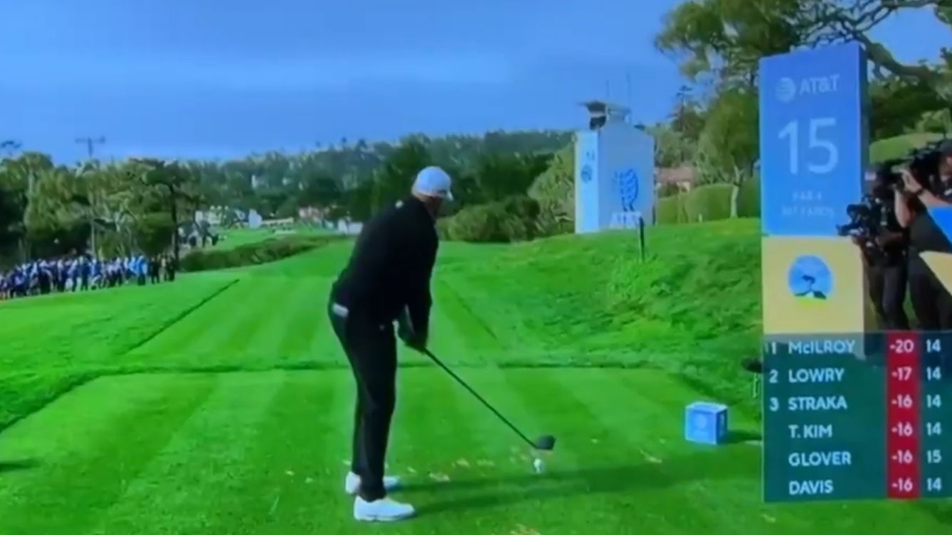 Shane Lowry drilled a volunteer