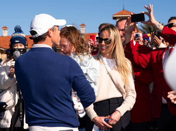 Rory McIlroy with daughter Poppy and wife Erica