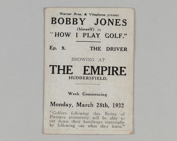 Bobby Jones 'How I Play Golf' 