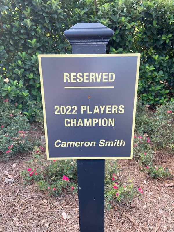 Cam Smith's parking space