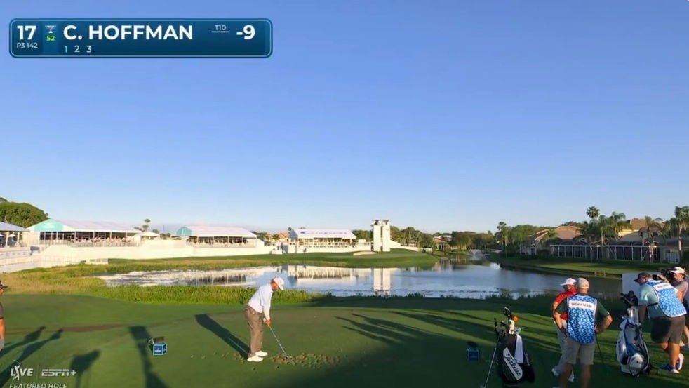 Charley Hoffman shank on 17