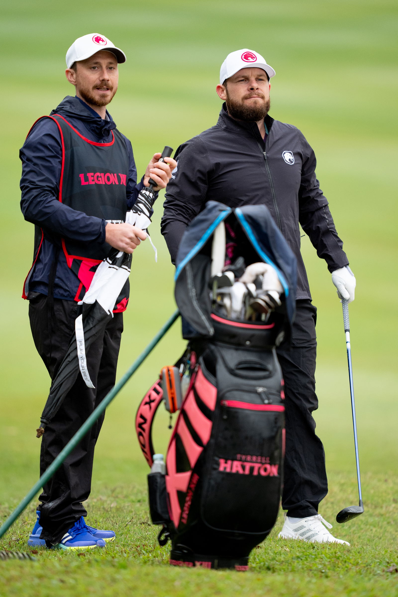 Tyrrell Hatton with Hugo Dobson