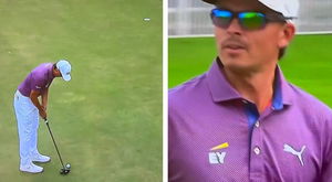 Rickie took aim at a spectator