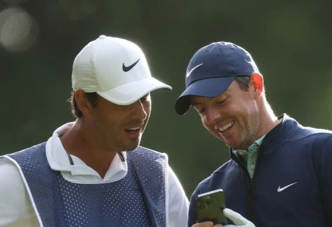 Harry Diamond with Rory McIlroy