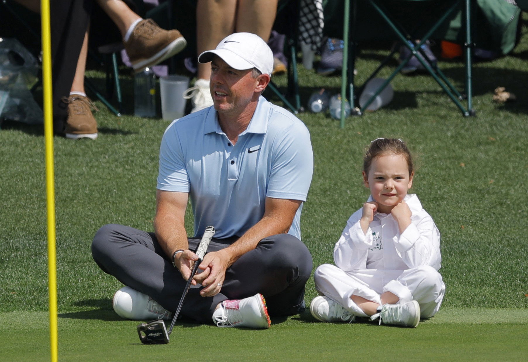 Rory McIlroy with daughter Poppy McIlroy