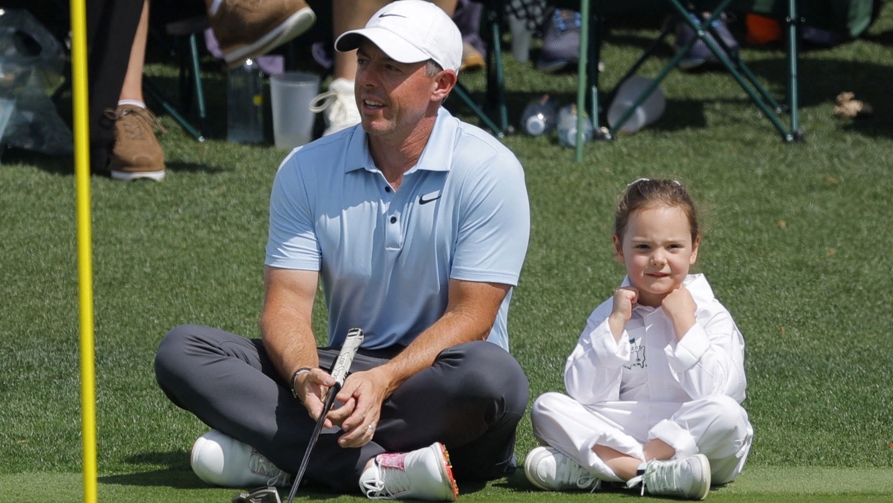 Rory McIlroy with daughter Poppy McIlroy