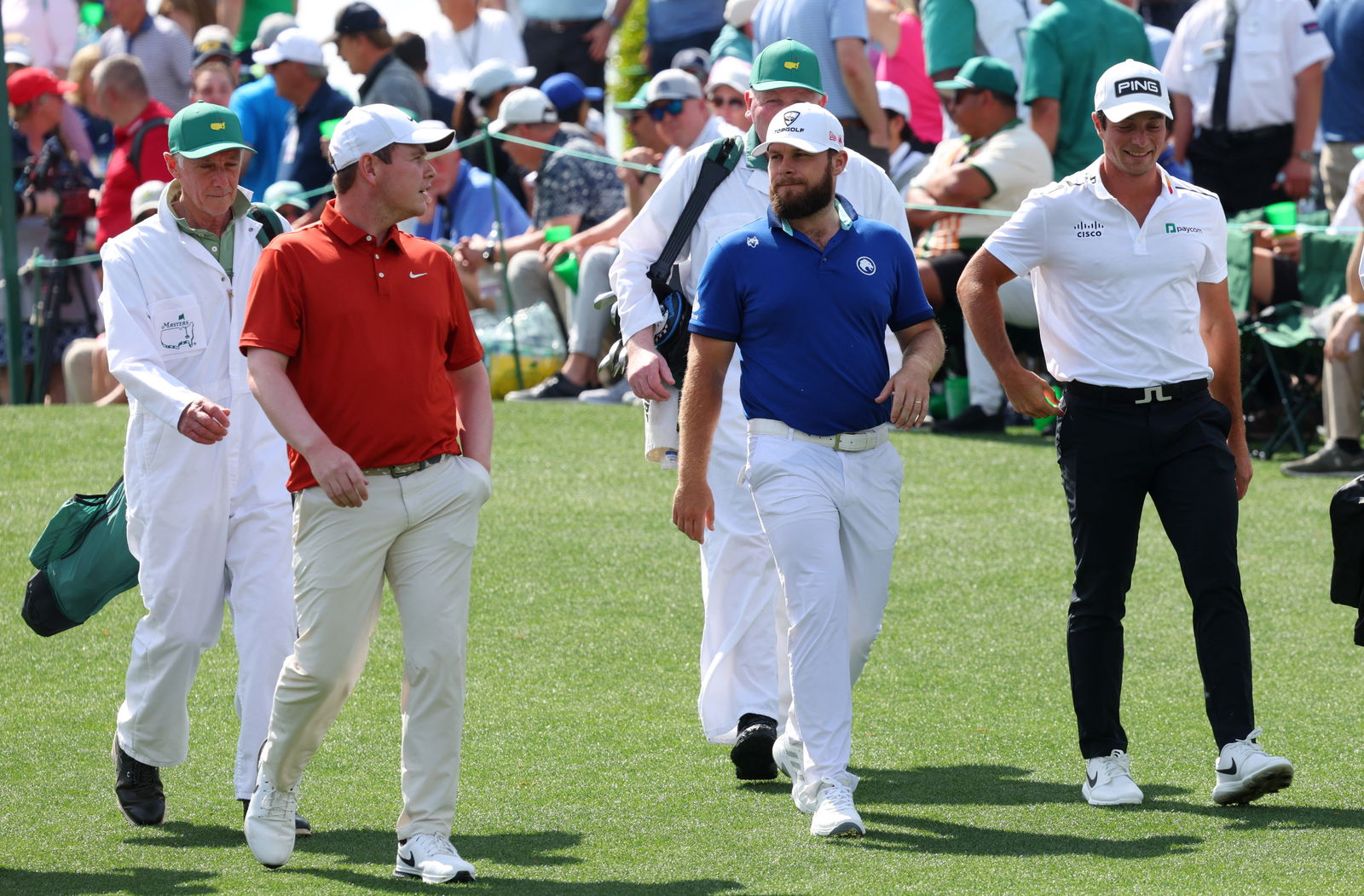 Robert MacIntyre and Tyrrell Hatton at The Masters