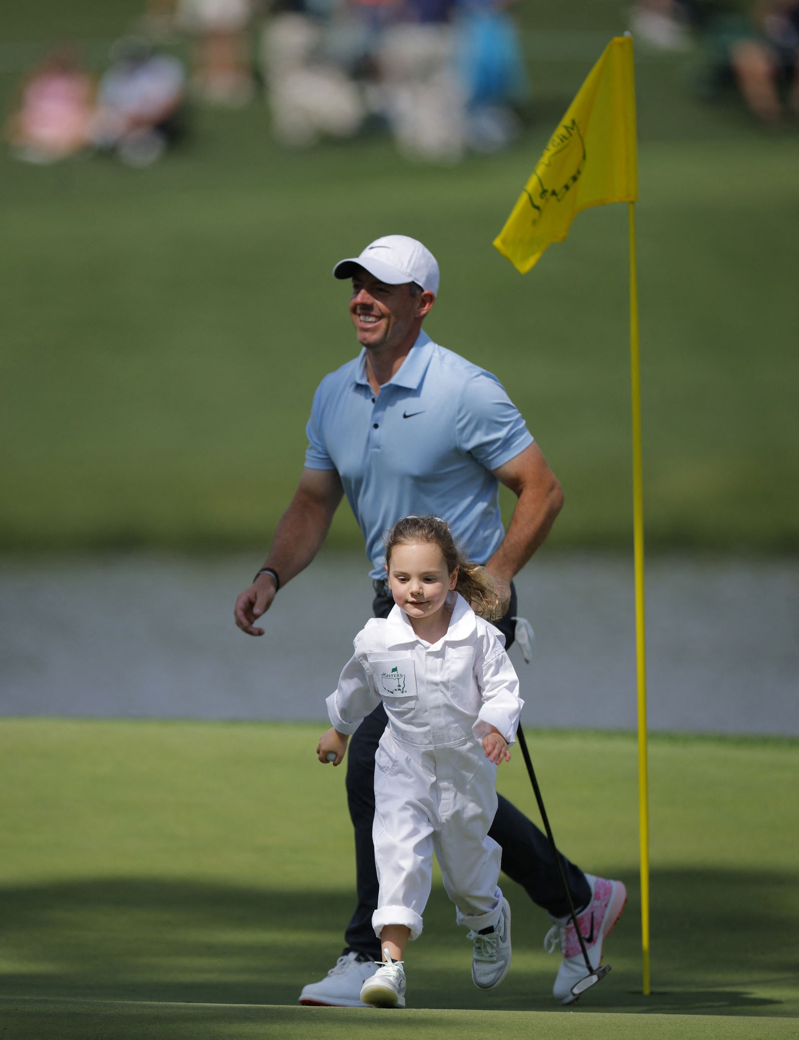 Rory McIlroy with daughter Poppy 